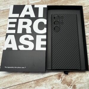 Latercase Black For Samsung Galaxy S23 Ultra Impossibly Thin Phone Case Open Box